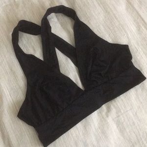 Aerie Black Bralette, Small